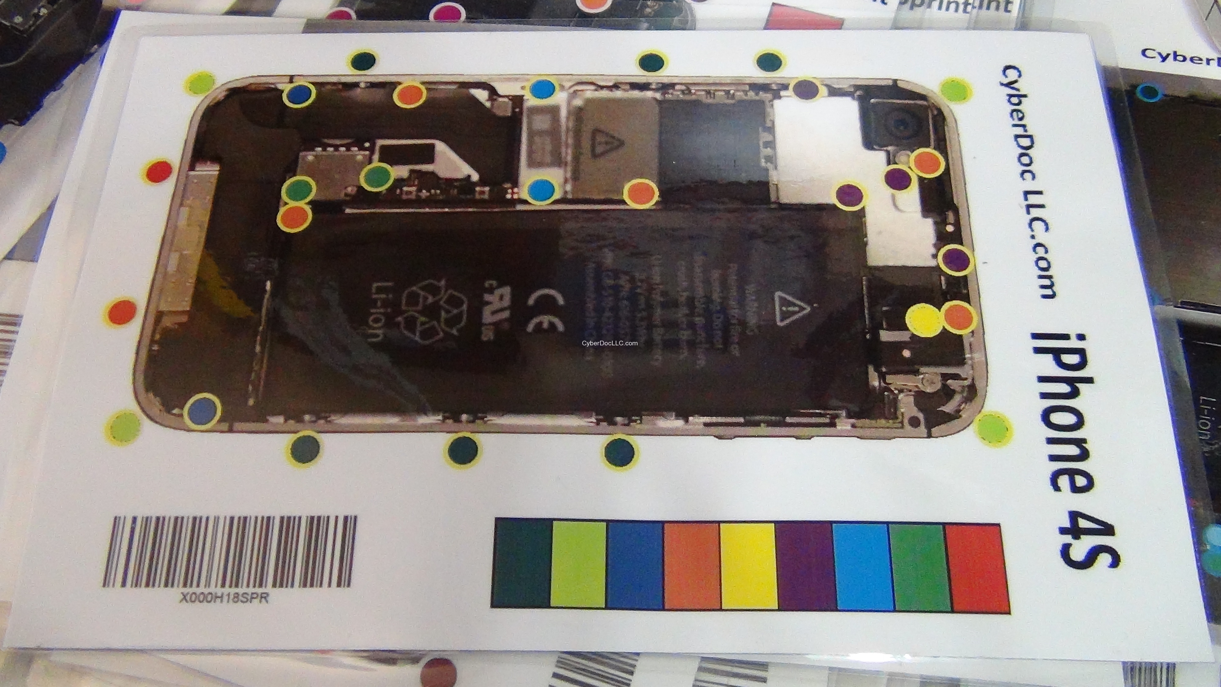 Iphone 4s Screw Chart